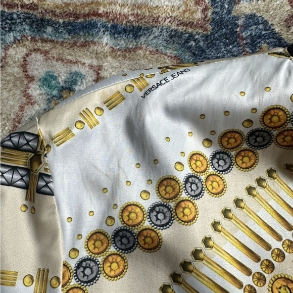 Versace Gold Chains Zip-up Light Jacket Medium - Picture 7 of 8